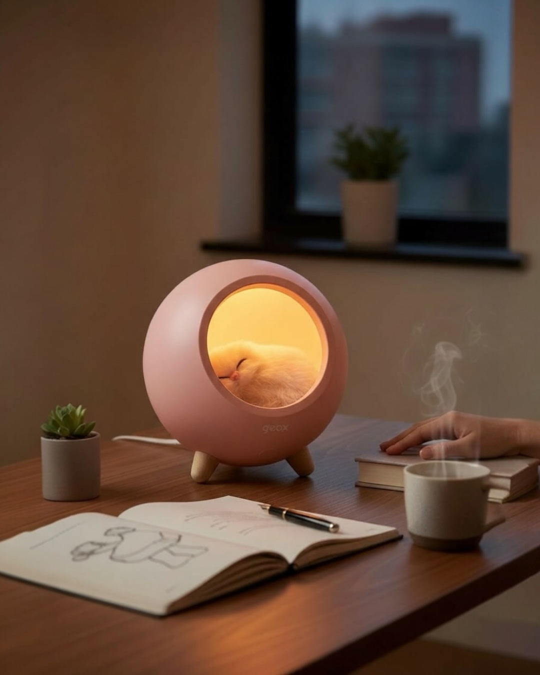 Little Pet House Masa Lambası, Gece Lambası, Abajur