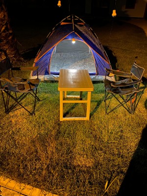 Solar Panelli Kamp Lambası, Karavan, Bahçe, Balkon Aydınlatma Seti