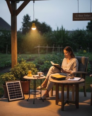 Solar Panelli Aydınlatma Seti