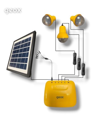 Solar Panelli Kamp Lambası, Karavan, Bahçe, Balkon Aydınlatma Seti