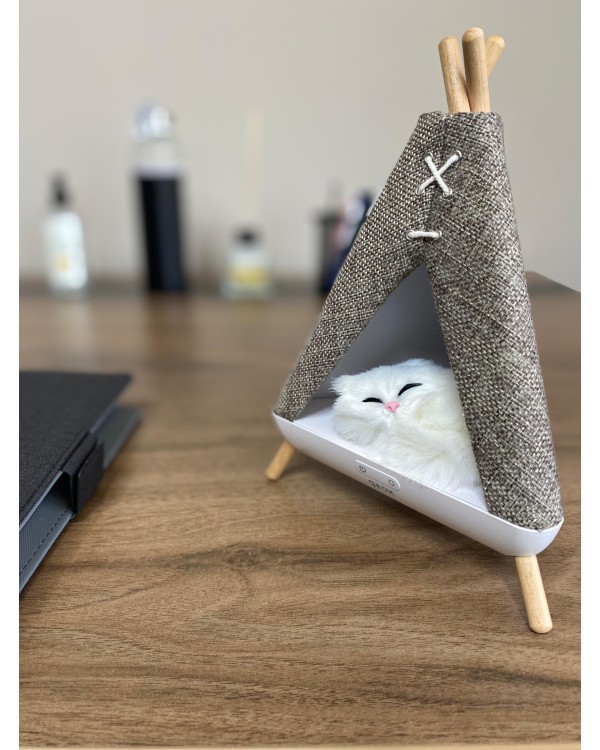 Tent Shape Kedili Masa Lambası, Gece Lambası, Abajur