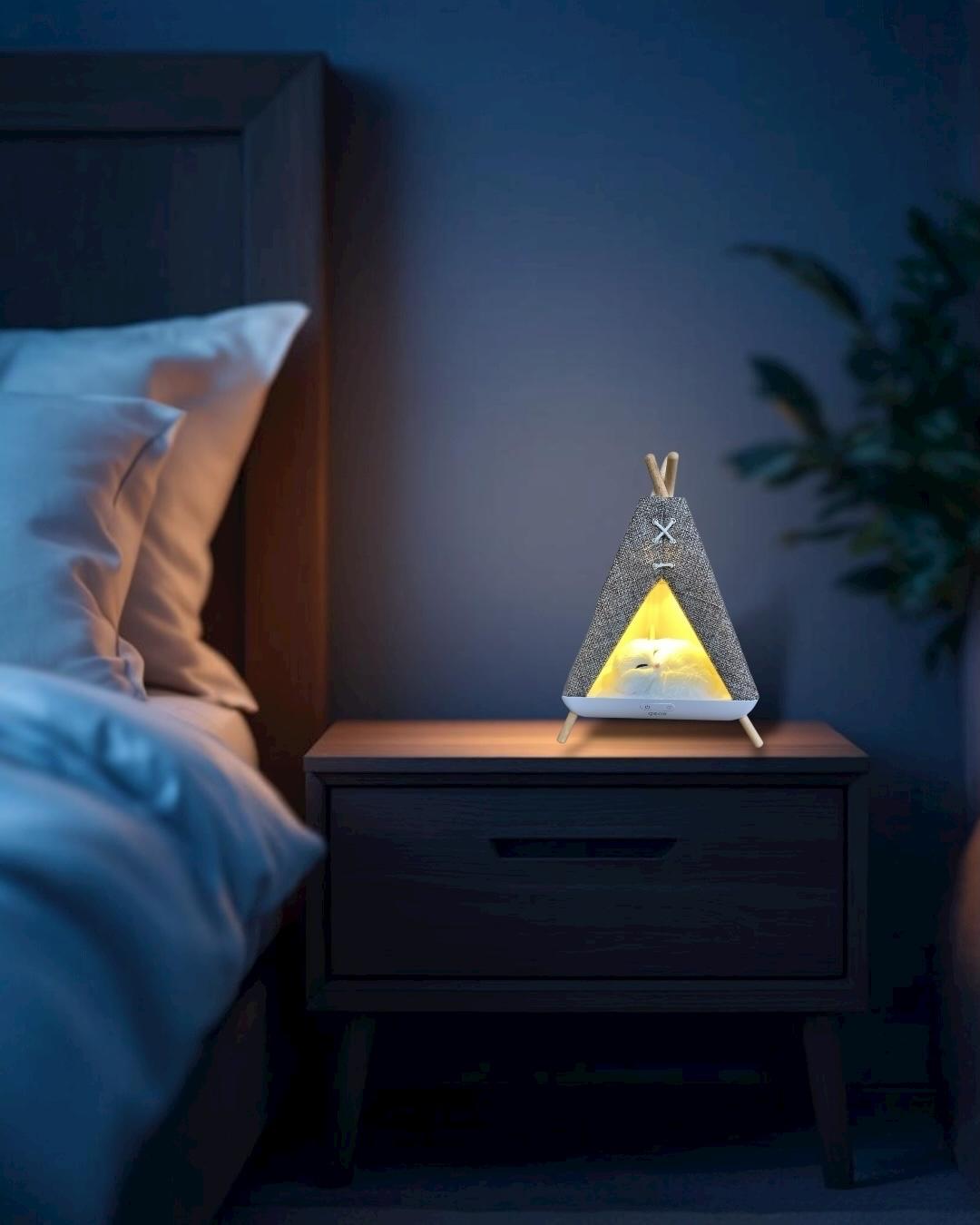 Tent Shape Kedili Masa Lambası, Gece Lambası, Abajur