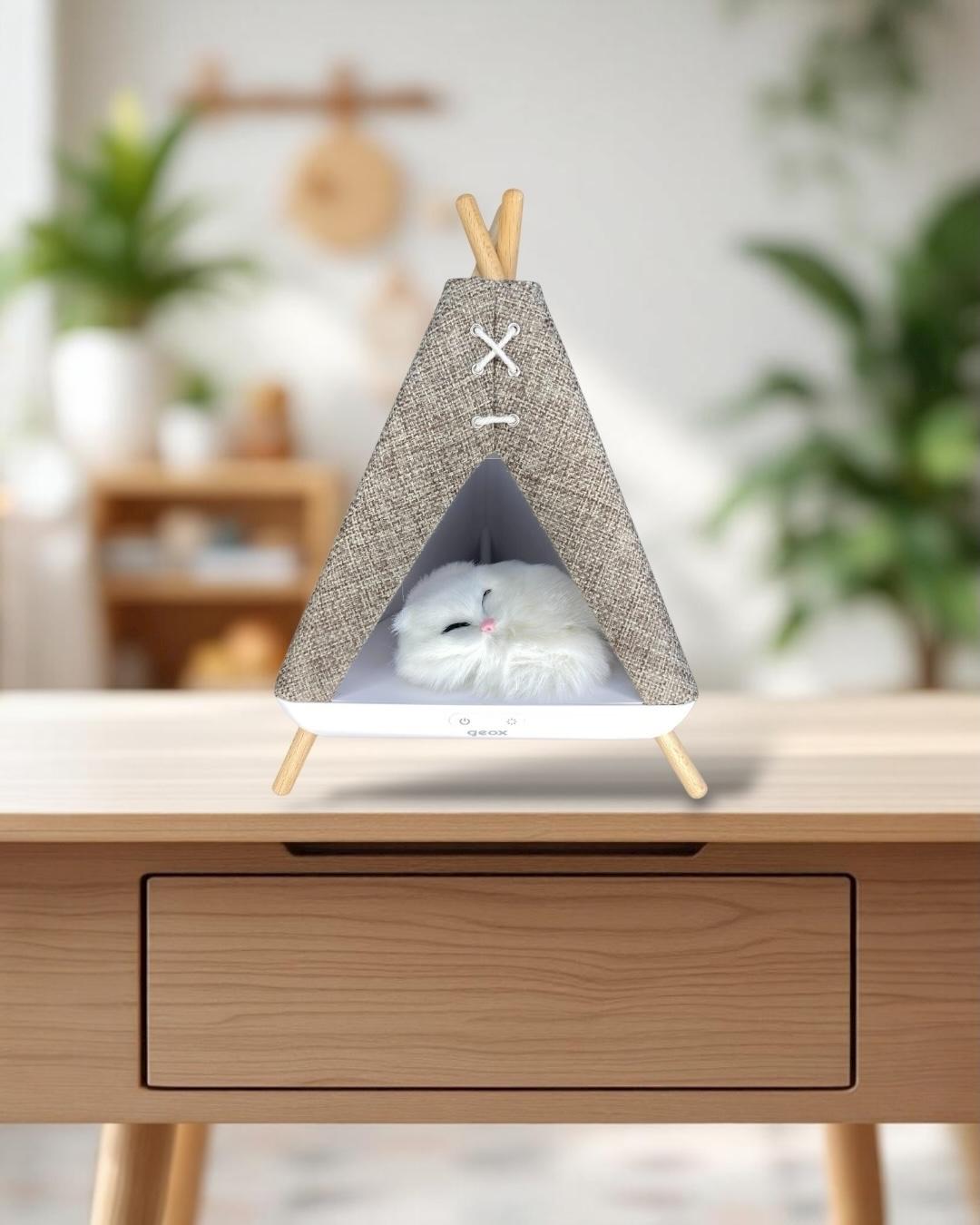 Tent Shape Kedili Masa Lambası, Gece Lambası, Abajur