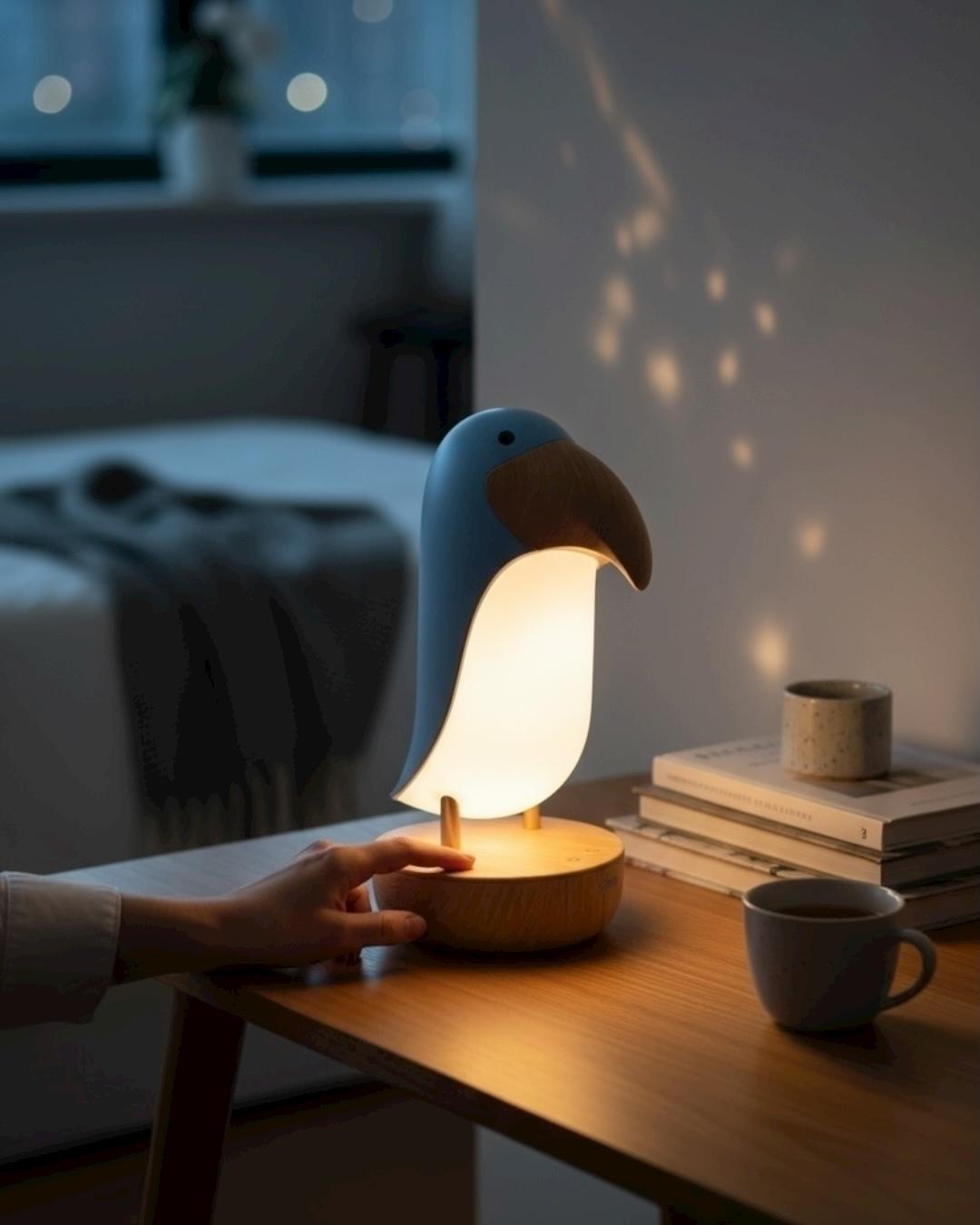 Toucan Bird Masa Lambası, Gece Lambası, Şarjlı, Abajur