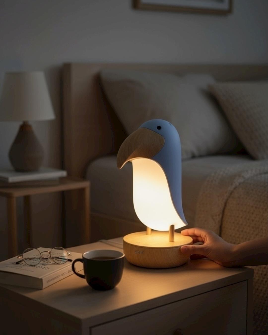 Toucan Bird Masa Lambası, Gece Lambası, Şarjlı, Abajur