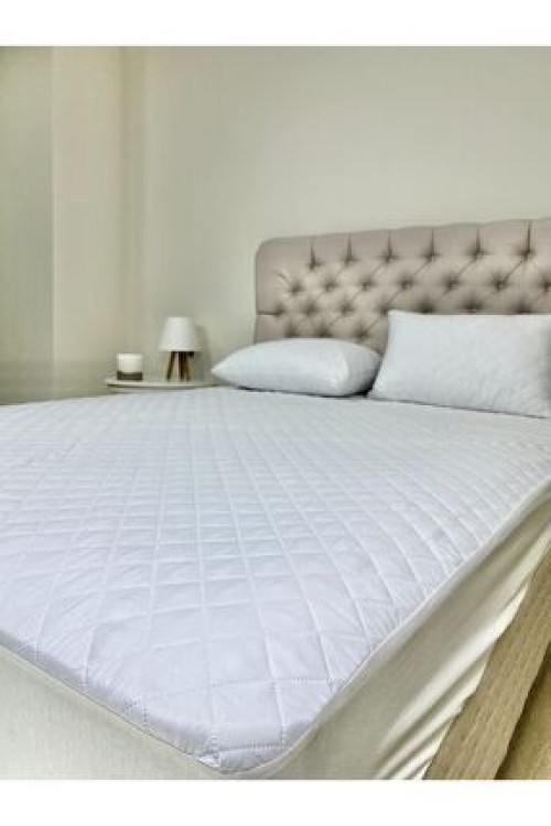 Hometaş Ev ÜrünleriKapitone Fitted %100 Su Sıvı Geçirmez Pamuk Alez Yatak Koruyucu Kapitoneli Yatak Alezi