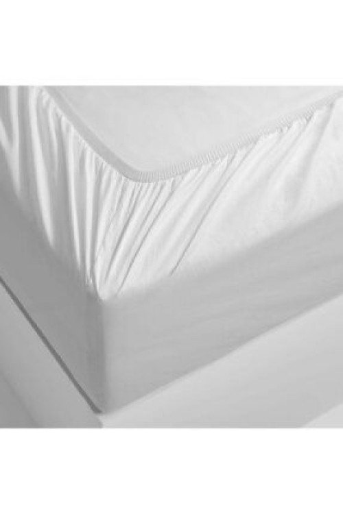 biocottonSadece Çift Kişilik Lastikli Penye Çarşaf Çift Beyaz 160x200